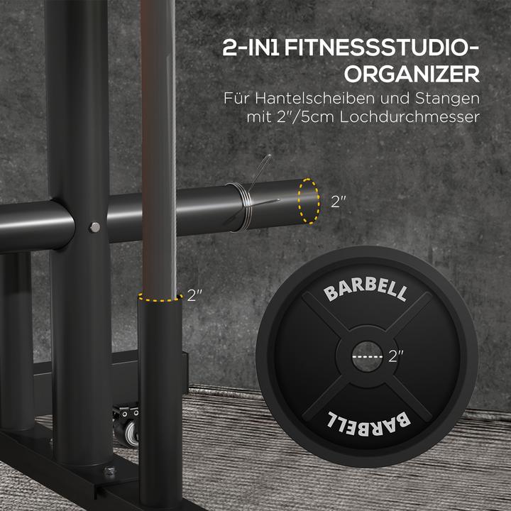 Produktbild SportNow Hantelscheibenständer mit Rollen
