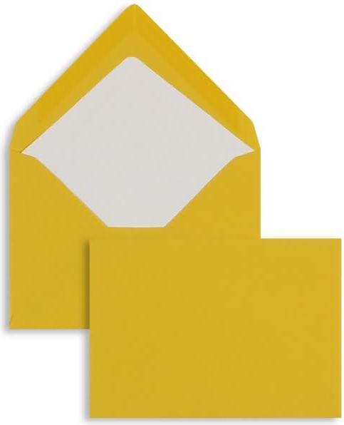 Actual product image Blanke Envelopes 81x114mm (DIN C7) 100g/qm gummed PU=100 pieces ochre (100 x)