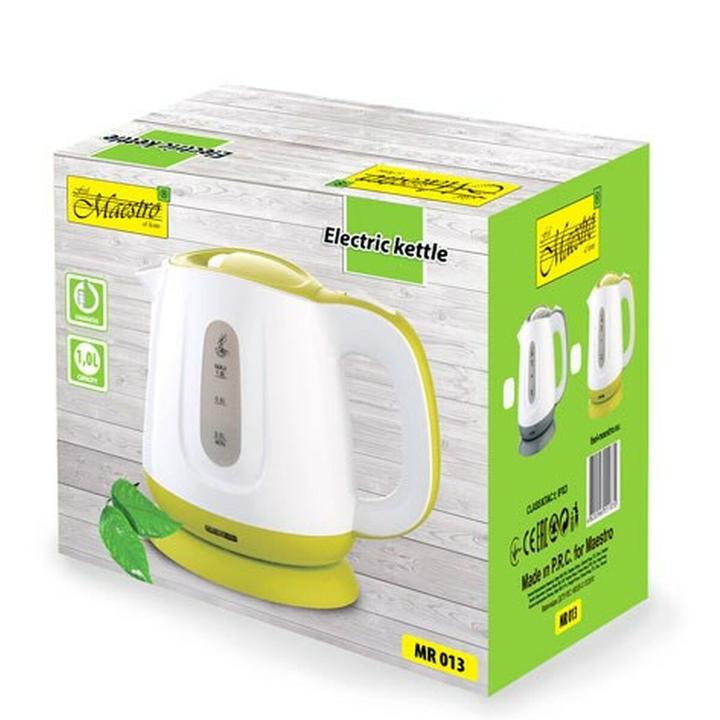 Actual product image Feel-Maestro MR013 green electric kettle Green, White (1 l)