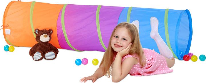 Produktbild Relaxdays Farbenfroher Spieltunnel