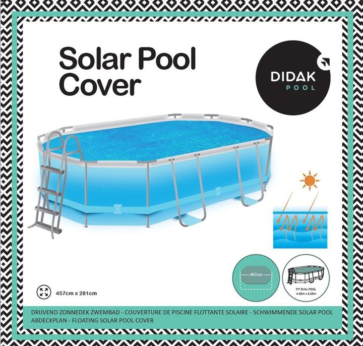 Produktbild Didak Solar Zwembad Oval 488 X 305 X 107cm Voor Bestway 56448