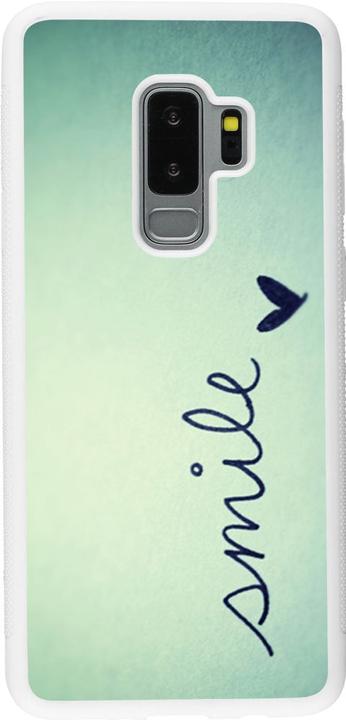 Produktbild PhoneLook Hülle Silikon weiss Smile (Samsung Galaxy S9+)