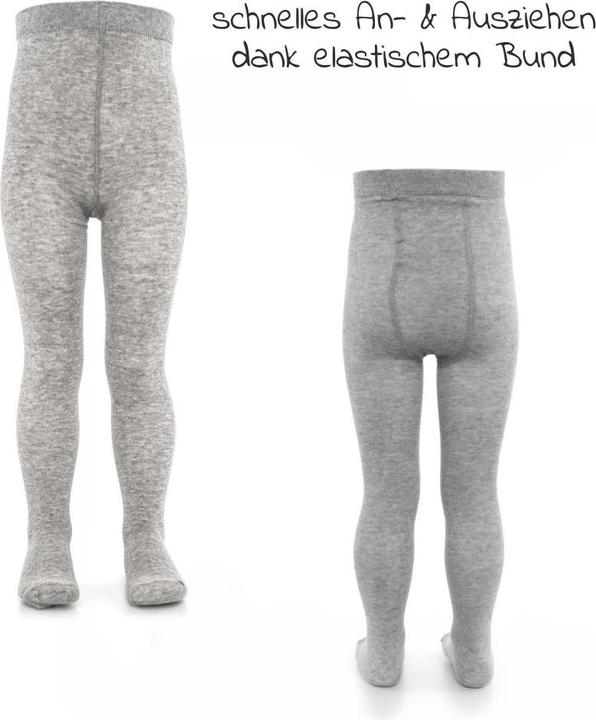Produktbild La Loona LaLoona Baby-Strumpfhosen Strumpfhose 2er Pack - Grau Melange - (62/68)
