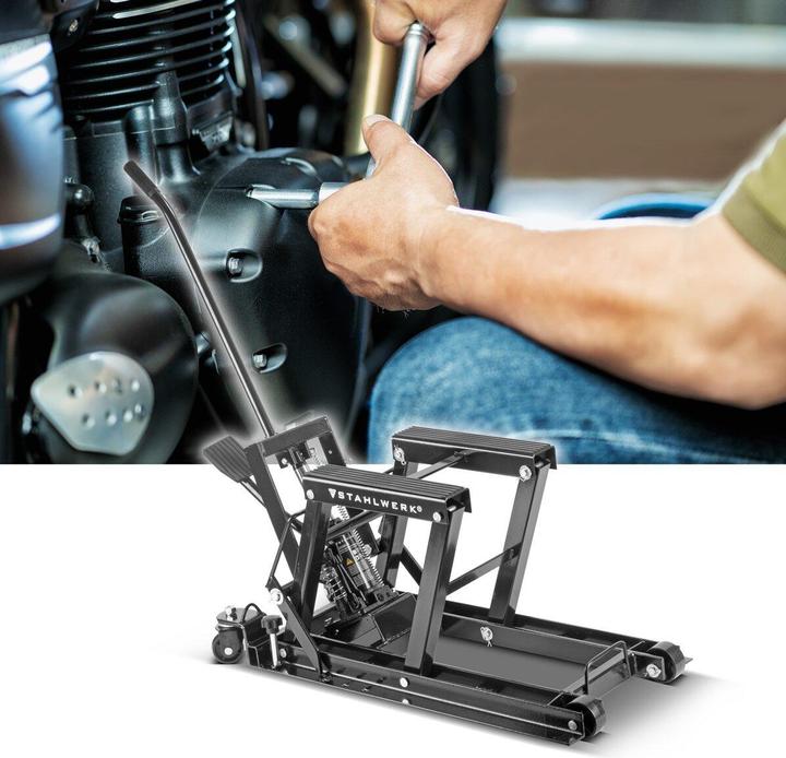Produktbild Stahlwerk Motorrad-Hebebühne MLT-680 ST 680 kg Tragkraft 115-375 mm Hubbereich