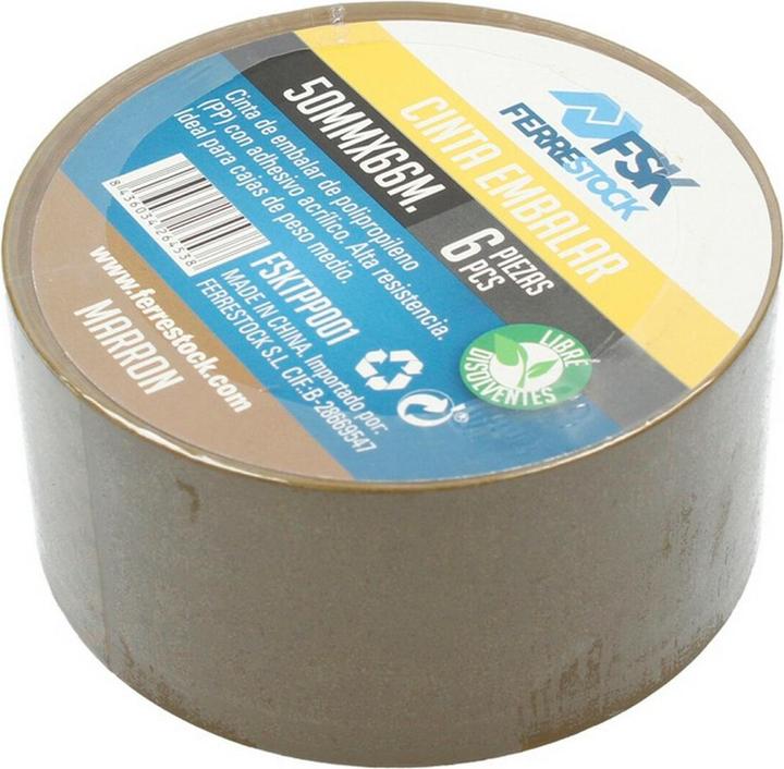 Actual product image FSK Klebebänder-Set 6 uds 66 m x 50 mm (50 mm)