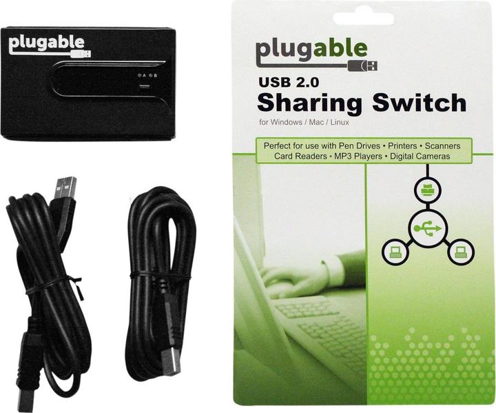 Produktbild Plugable USB 2.0 Port Sharing Switch (2 Ports)