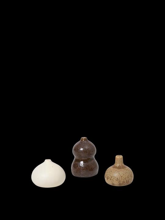 Produktbild Ferm Living Komo Mini Vases (3 x, 8.5 x 3 x 3.5 cm, 0.00 l)