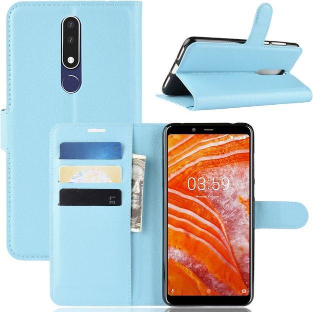Actual product image MU Classic Litchi Leather Bookcover Series (Nokia 3.1 Plus)