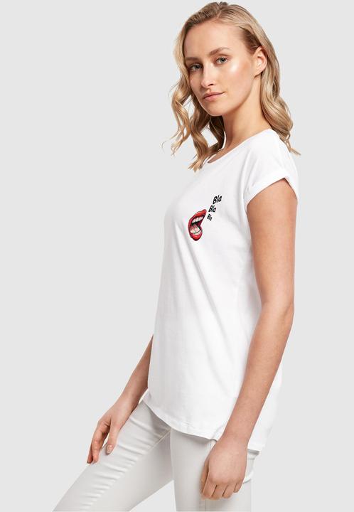 Produktbild Merchcode Ladies Bla Bla Bla Comic Extended Shoulder Tee - 112883 (4XL)