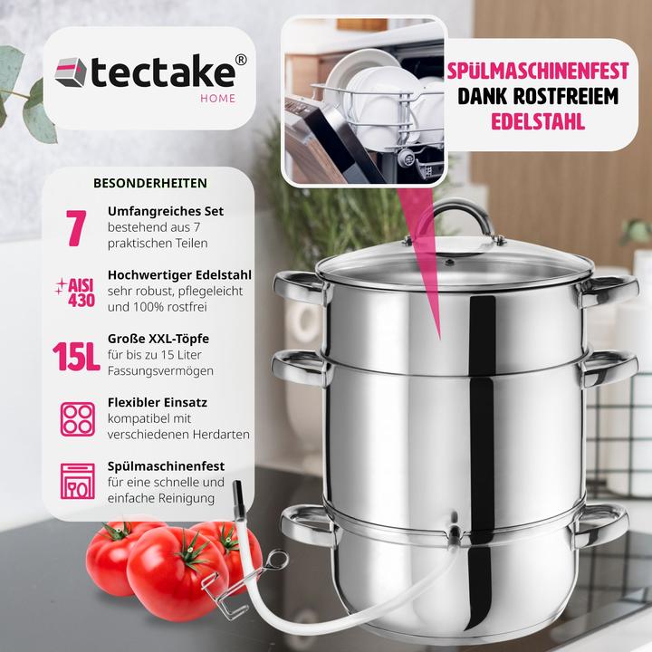 Image du produit tectake Extracteur de jus à vapeur