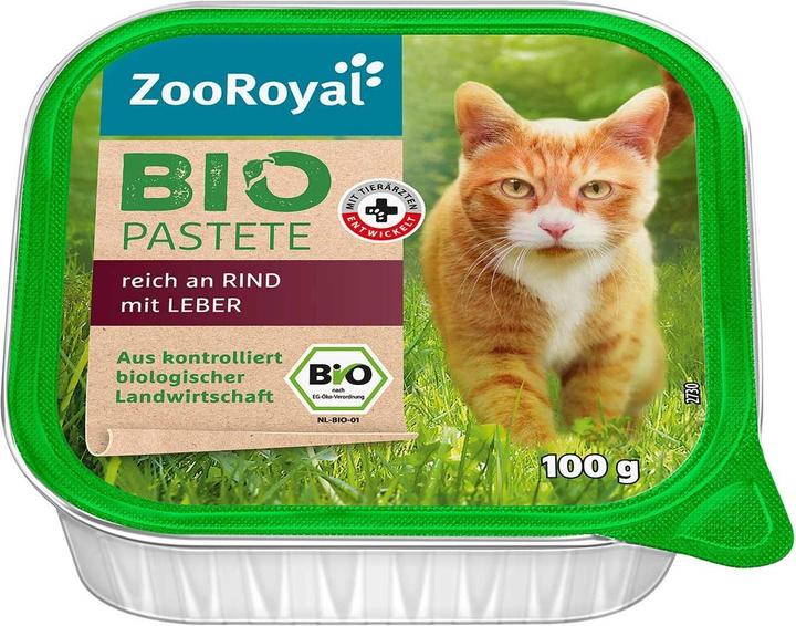 Actual product image Zooroyal Organic pâté rich in beef with liver (Adult, 1 pcs., 100 g)