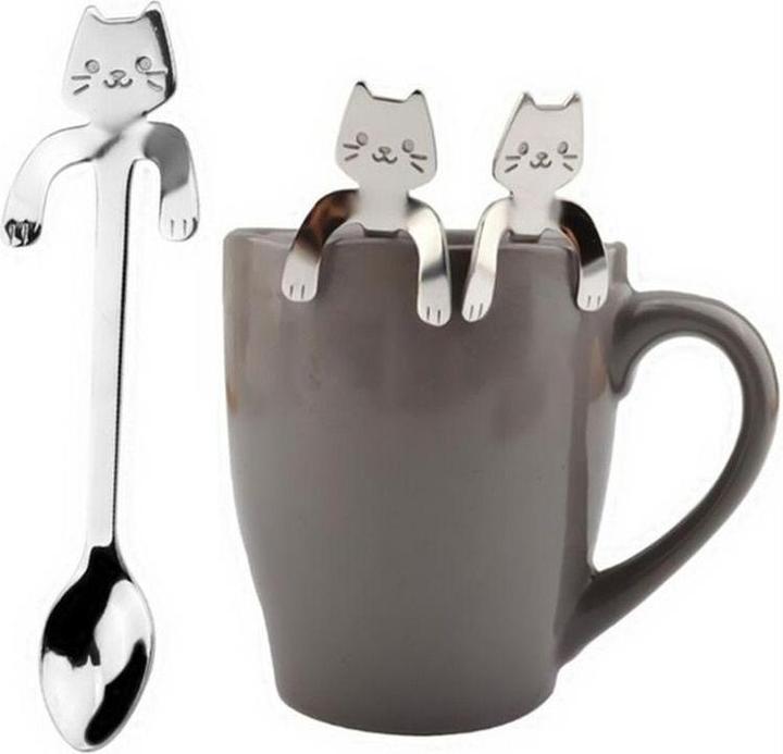 Produktbild JTI Kaffeelöffel aus Edelstahl - süsses Design (1 Stück, Löffel)