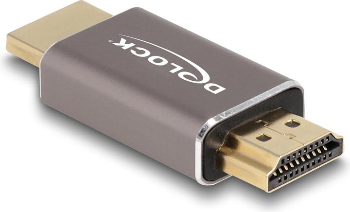Produktbild Delock HDMI Adapter Stecker zu Stecker 8K 60 Hz grau Metall (HDMI, 2.94 cm)