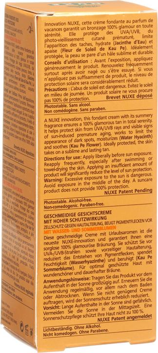 Image du produit Nuxe Fondante (Crème solaire visage, SPF 50, 50 ml, 80 g)