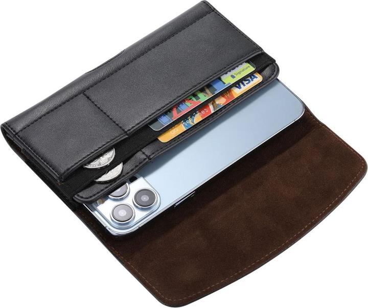 Image du produit Werkstein Universal XXXL Leder Tasche mit Gürtelclip - Schwarz