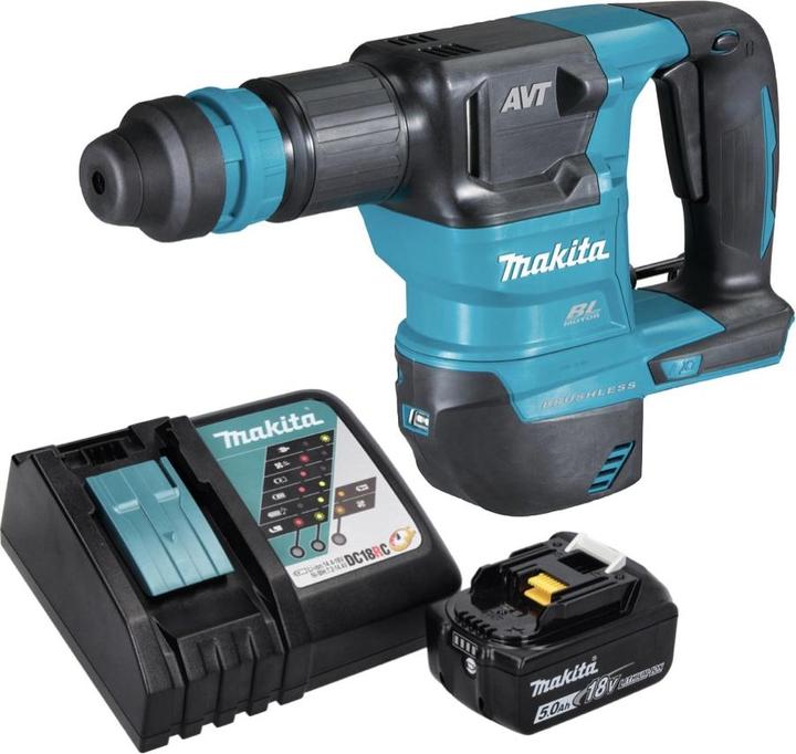 Produktbild Makita DHK 180 RT1 Akku Meisselhammer 18 V 3,1 J SDS Plus Brushless + 1x Akku 5,0 Ah + Ladegerät (Akkubetrieb, 18 V)