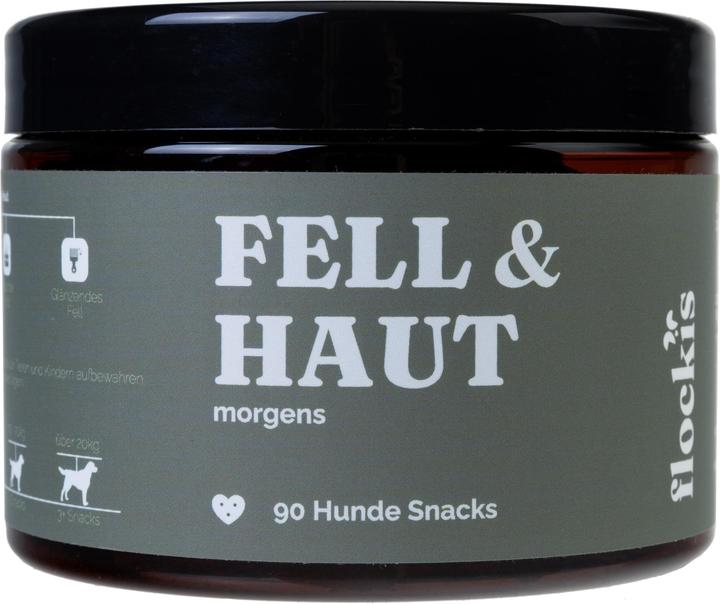 Produktbild Flockis Hundesnacks Kautabletten Fell & Haut (90 Stk) (90 Stk., 270 g)