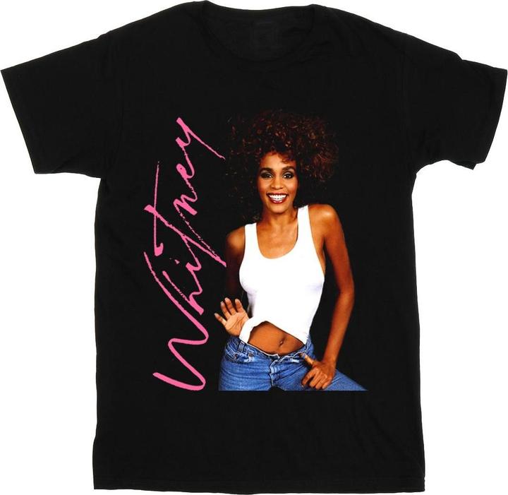 Actual product image Whitney Houston Mens Whitney Smile T-Shirt (5XL)