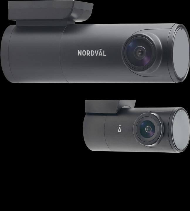 Actual product image Nordval Nordväl DC102-4K 128GB 2CH Dashcam Rear Camera with Wi-Fi, GPS, Parking Mode (Wi-Fi, Night vision, GPS receiver, Built-in microphone, UHD 4K)