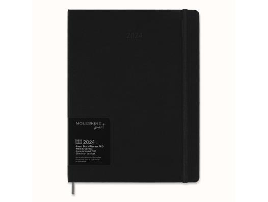 Immagine prodotto Moleskine Agenda Smart Weekly Pro 2026 DHB12PRO4 1W/2S schwarz HC 19x25cm (19 x 25 cm, Inglese)