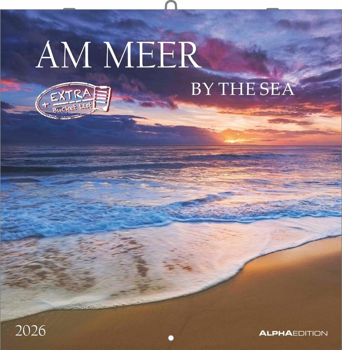 Image du produit AmMeer2026Broschürenkalender,30x30cm,WandkalendermitPlatzfürNotizenund (30 x 30 cm, Couverture rigide, Néerlandais, Anglais)