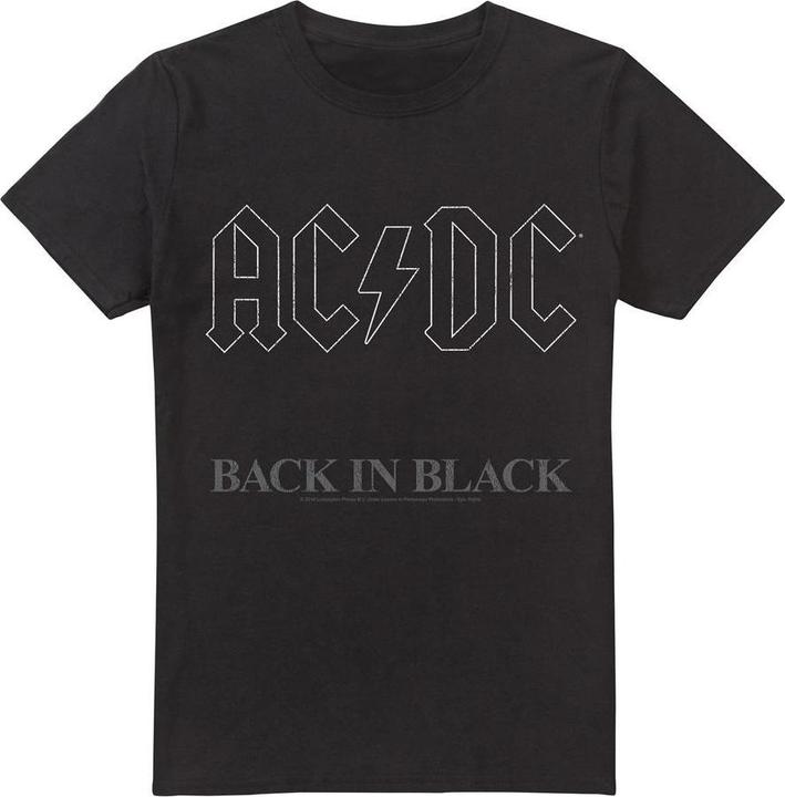 Actual product image AC/DC Mens Back In Black T-Shirt (XXL)