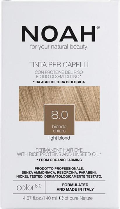 Noah Hair Color No. 8.0 Light Blonde 140ml (Light Blonde)