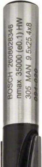 Produktbild Bosch Professional Zubehör Laminat-Bündigfräser, 8 mm, D1 9,5 mm, L 25,4 mm, G 68 mm