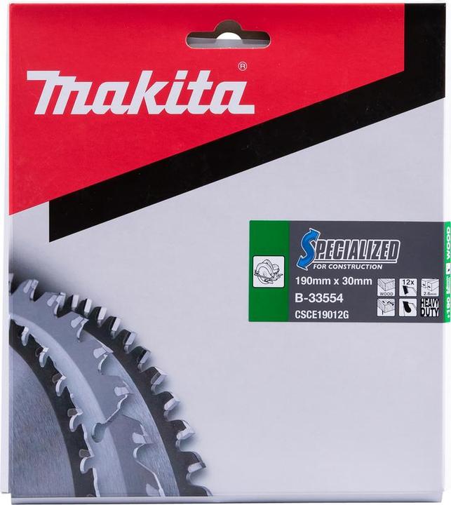 Produktbild Makita SPECIALIZED Sägeb.190x30x12Z