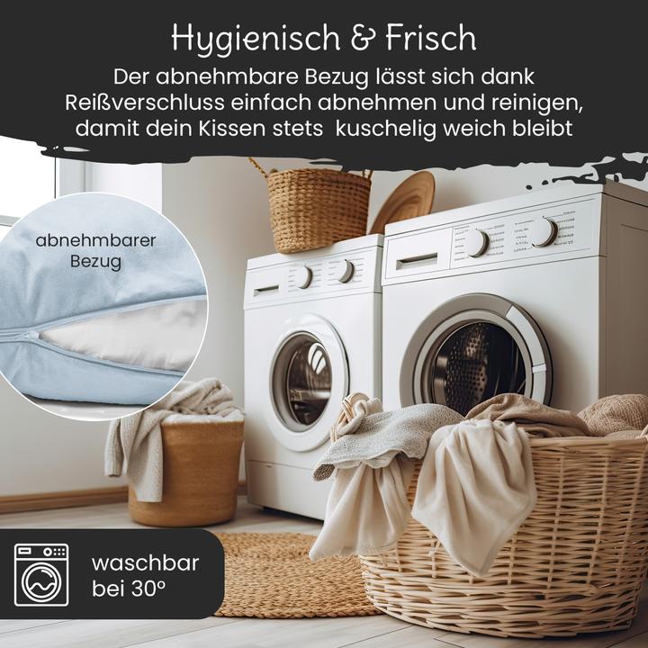Image du produit Bestschlaf Multifunktions-Körperkissen, Schwangerschaftskissen in U Form, Stillkissen mit abnehmbarem und