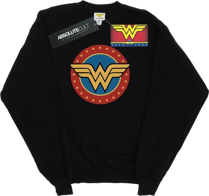 Immagine prodotto Wonder Woman Circle Logo Felpa Ragazze (140, 146)