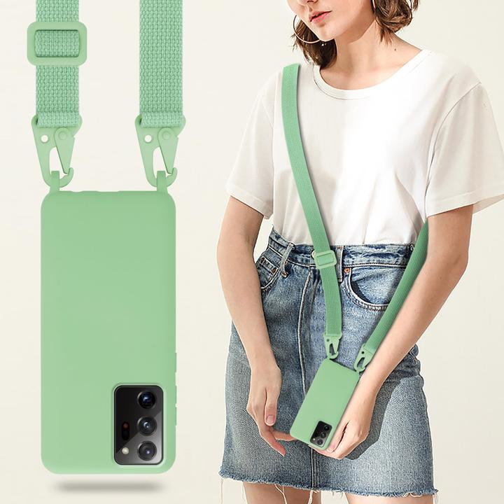Actual product image Cadorabo TPU Cover Mobile Phone Chain Liquid (Samsung Galaxy Note 20+)