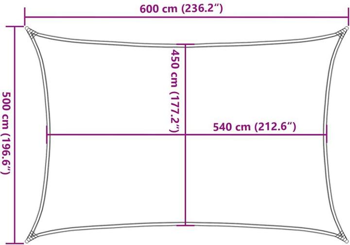 Actual product image VidaXL Awning (500 x 600 cm)