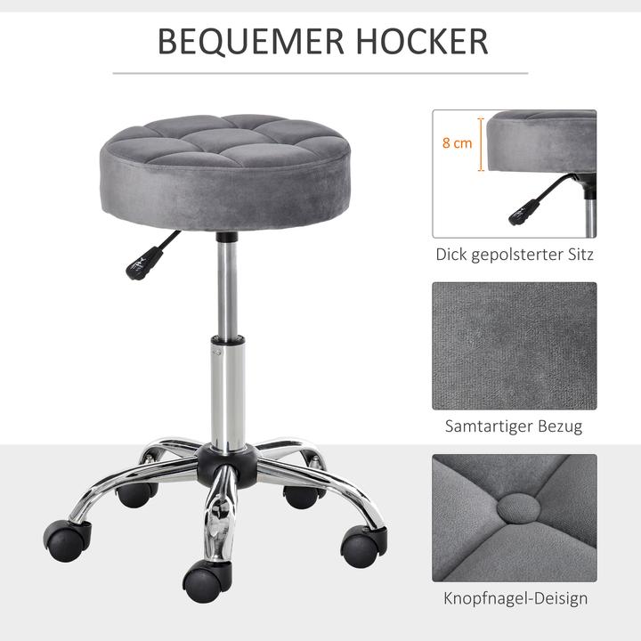 Actual product image Homcom Salon stool height adjustable