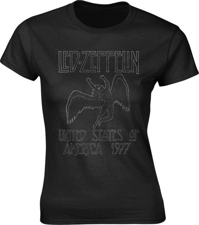 Immagine prodotto Led Zeppelin USA 1977 Maglietta Donna (XL)