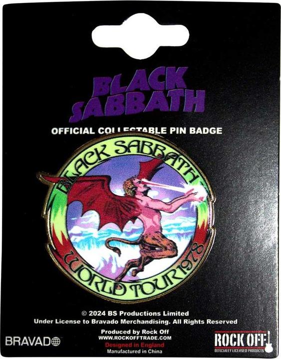 Immagine prodotto Black Sabbath World Tour 1978 Distintivo