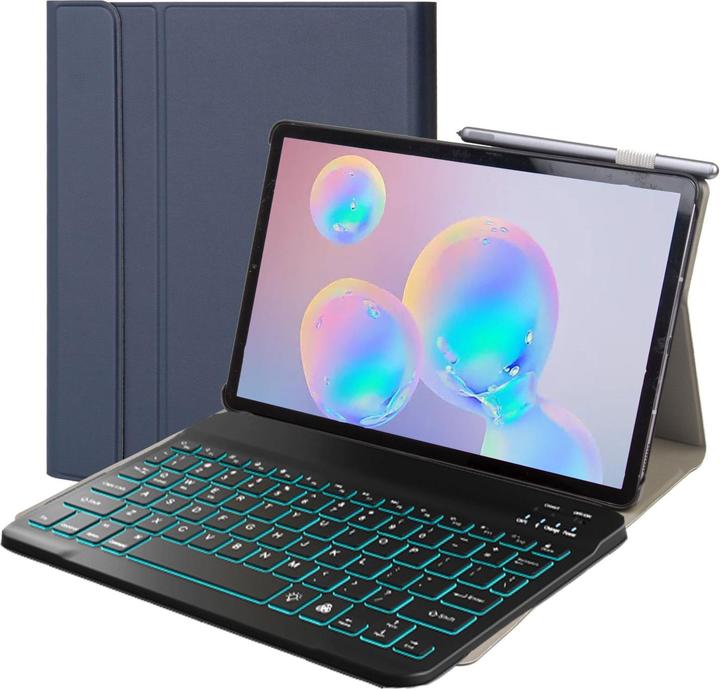 Actual product image Lobwerk 2in1 Bluetooth Keyboard and Cover for Samsung Tab A7 T500 T505 Case Protective Cover (X)