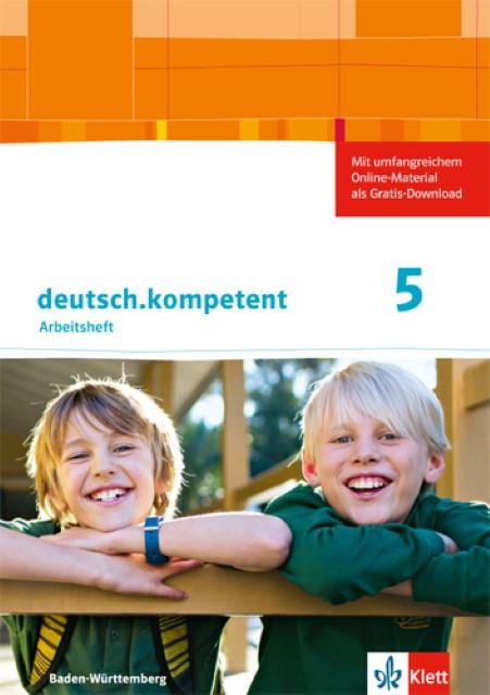 Actual product image deutsch.kompetent 1. Arbeitsheft mit Lösungen 5. Klasse. Ausgabe für Baden-Württemberg (German, Andreasua, Christel/Dutzi, Melanie/Höffle, Ellert, 2016)