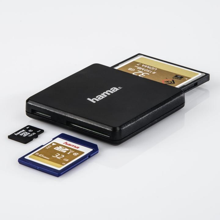 Actual product image Hama USB 3.0 Multi-Card Reader SD MicroSD CF (USB 3.0)
