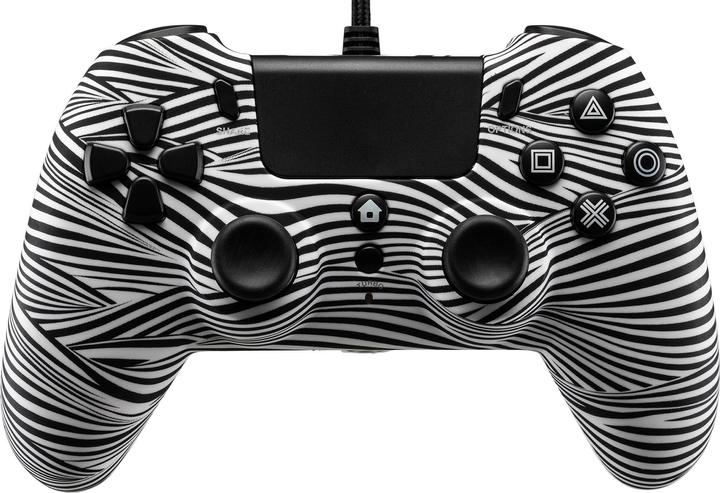 Image du produit Qubick Manette filaire Noir Blanc (PS4) (PS4, PC)