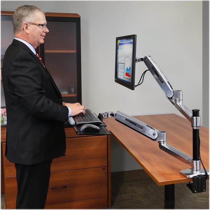 Produktbild Ergotron WorkFit Steh-Sitz Arbeitsplatz (Tisch, 42")