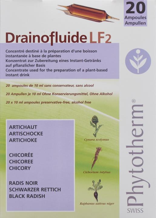 Actual product image Drainofluid Drainofluide Ampullen Leber (20 Piece, Ampoule, 358 g)