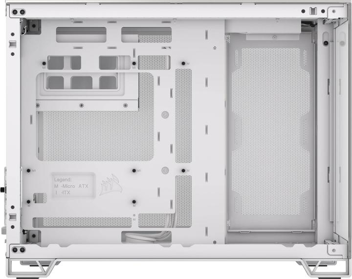 Immagine prodotto Corsair 2500X (bianco/alluminio, vetro temperato x 2) (mATX, Mini-ITX, ATX)