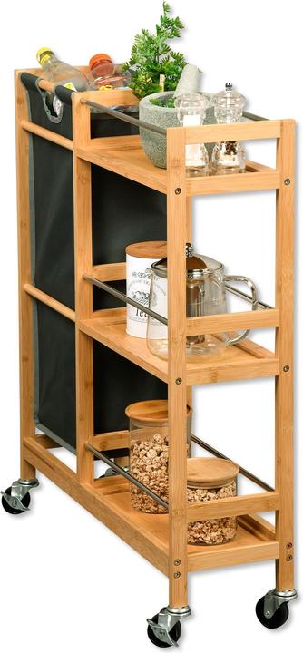 Immagine prodotto Kesper Carrello di nicchia con raccoglitore di bottiglie