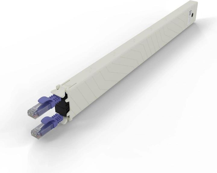PATCHBOX one / Cassette / 8RU / Cat 6A, UTP, 0.8 m, Violett (UTP, CAT6a, 0.80 m)