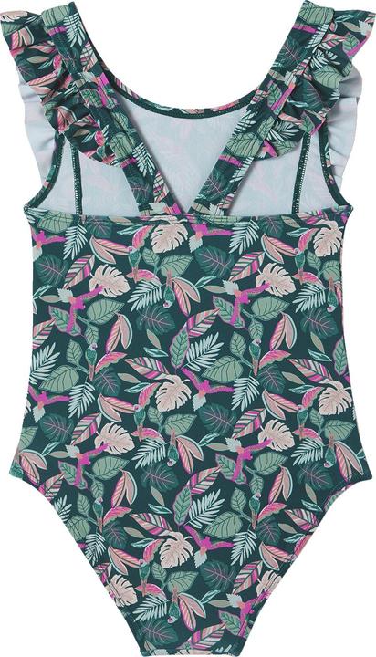 Vertbaudet Mädchen Badeanzug mit Tropenprint Oeko-Tex