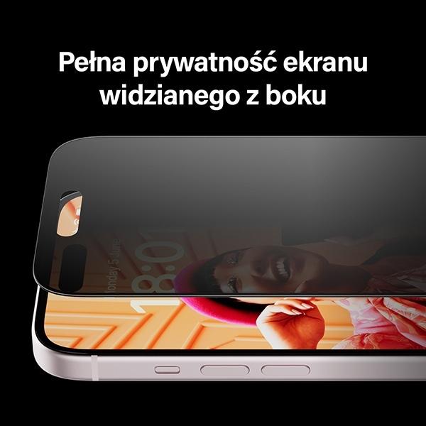 Actual product image PanzerGlass Privacy Screen Protector Ultra-Wide Fit (1 Piece, Apple iPhone 15 Pro Max)