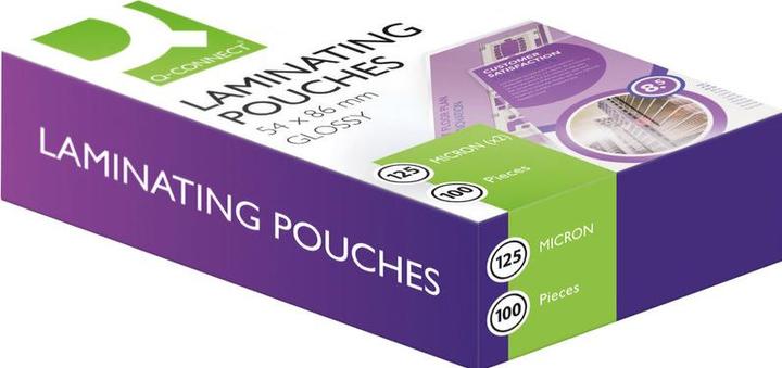 Actual product image Q-Connect Laminating films glossy (Credit card, 100 Piece, 125 µm)