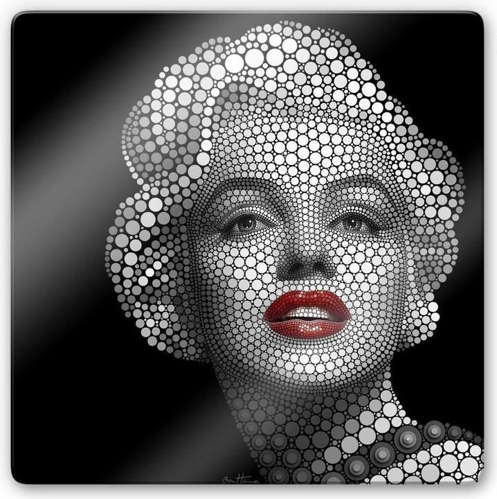 Image du produit Trenddeko Ben Heine - Circlism : Marilyn Monroe (50 x 50 cm)