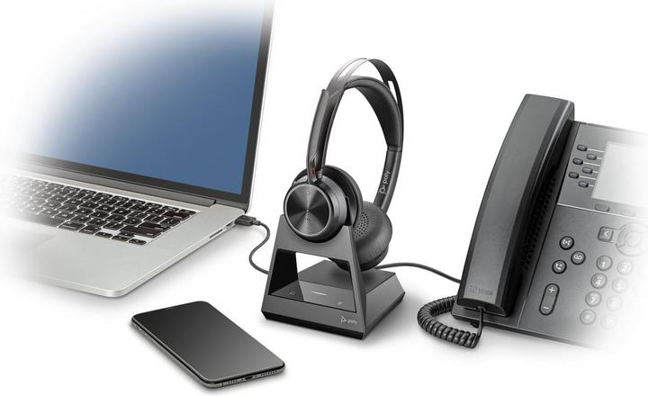 Actual product image Poly Voyager Focus 2 (Wireless, Cable, USB-A)